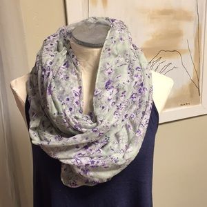Floral infinity scarf